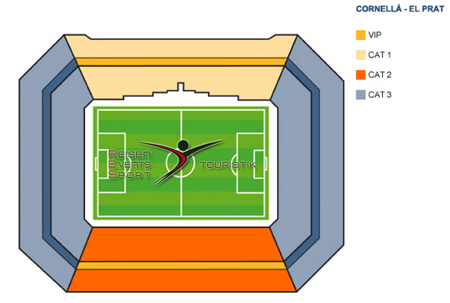 Stadionplan Power8 Stadium - Estadi Cornellà-El Prat